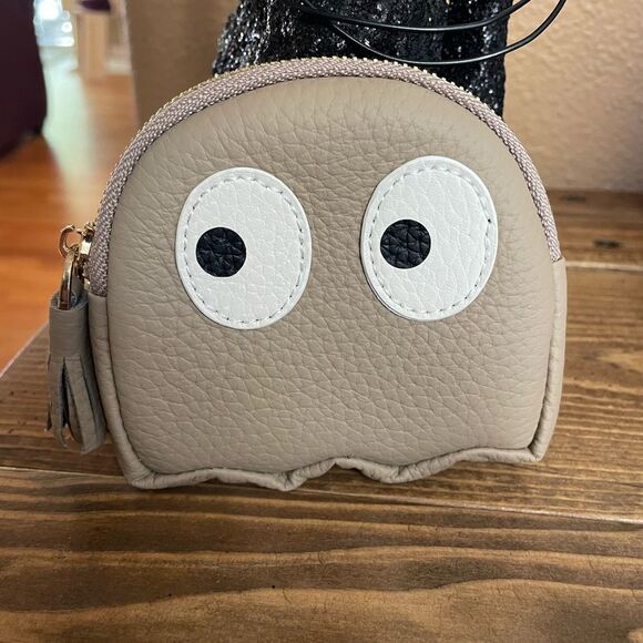 Pac-Man Leather Coin Purse NWOT - Picture 2 of 7